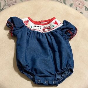 Adorable Blue Denim Kids One Piece
